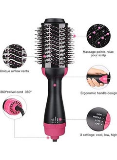 ACHAS One Step Hair Dryer And Styler Black/Pink  - Image 2