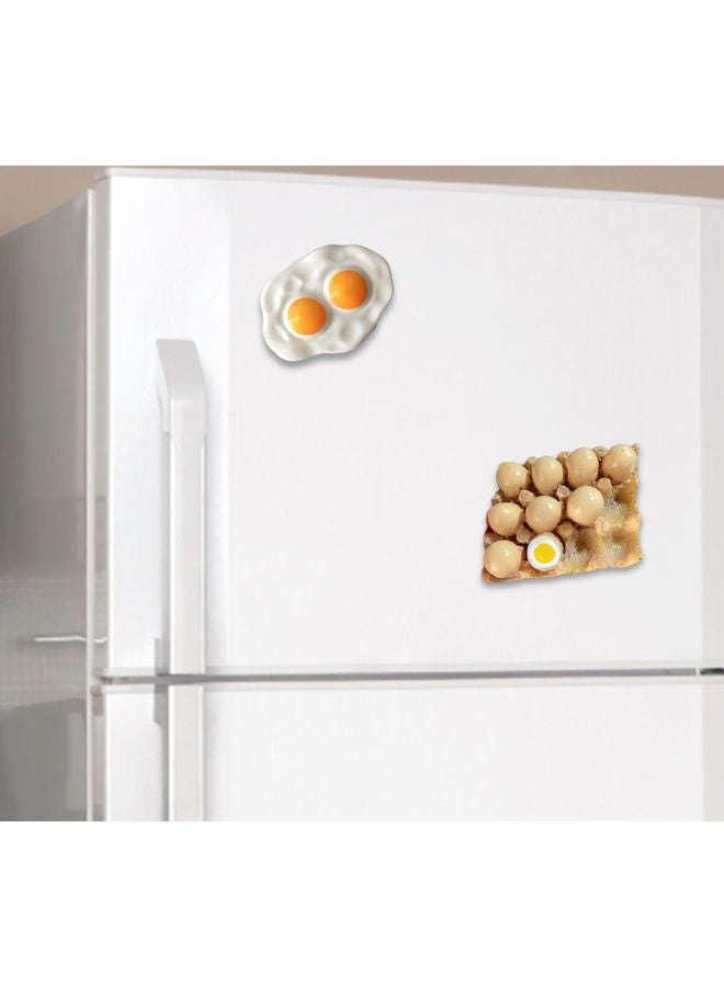 3D Eggs Design Resin Refrigerator Magnet Multicolour - Image 4