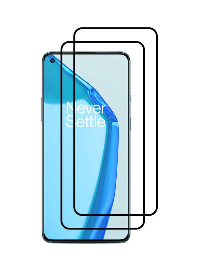 مارجون لاصقة حماية للشاشة من الزجاج المقوى لهاتف ون بلس 9R من قطعتين شفاف/ أسود - Image 1