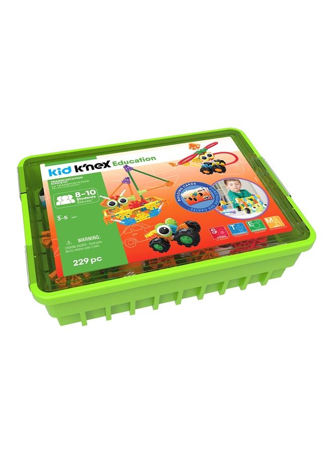 K'NEX 229-Piece Education 78830 Transportation Building Set 31.12 x 23.5 x 41.91cm - Image 1