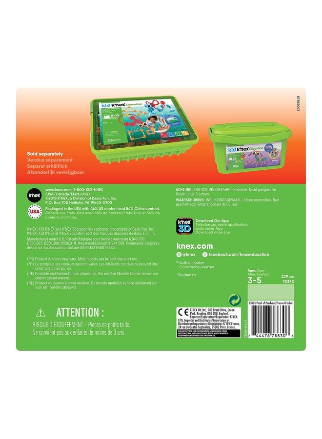 K'NEX 229-Piece Education 78830 Transportation Building Set 31.12 x 23.5 x 41.91cm - Image 3