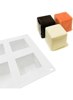 XiuWoo 3D Rubik Cube Fondant Silicone Mousse Cake Mold White 292 x 170mm  - Image 5