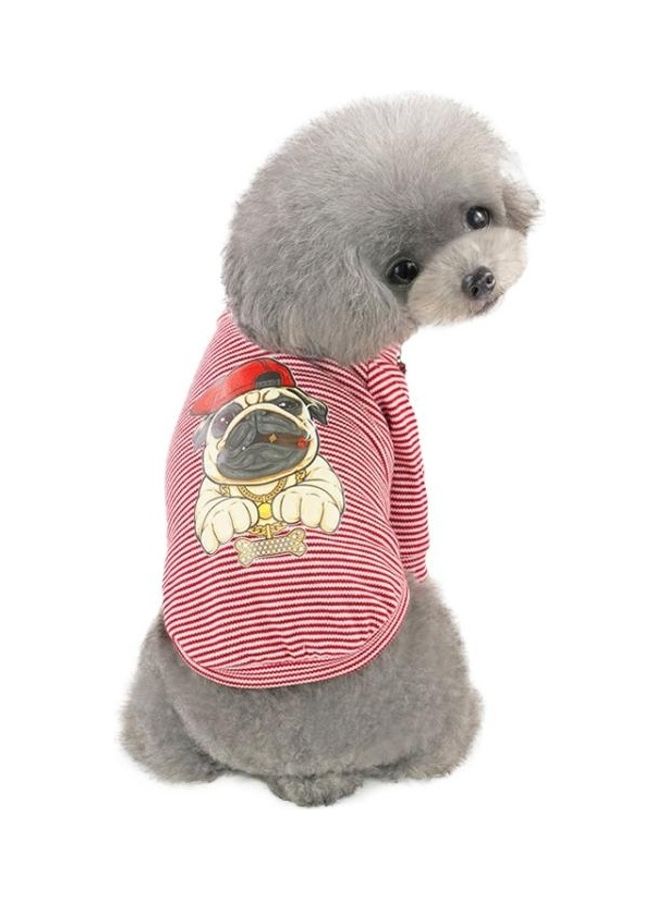 BGM Pet Clothing Dog Vest Cool T-shirt Red - Image 1
