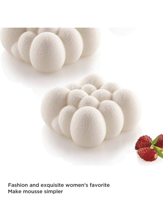 XiuWoo - Cube Silicone Mold for Baking Chocolate Cake White 295 x 175mm - Image 1