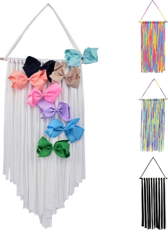 Wall Hanging Hair Clip And Bow Organizer Decor Multicolour - Image 4