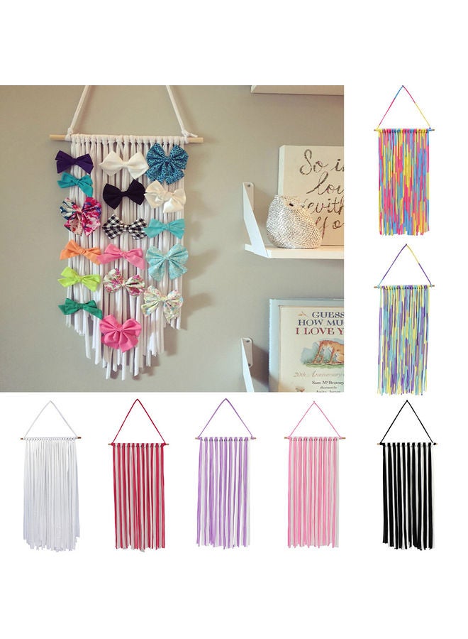 Wall Hanging Hair Clip And Bow Organizer Decor Multicolour - Image 2