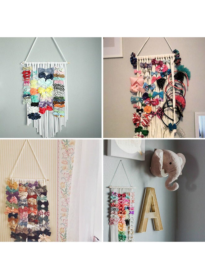 Wall Hanging Hair Clip And Bow Organizer Decor Multicolour - Image 3