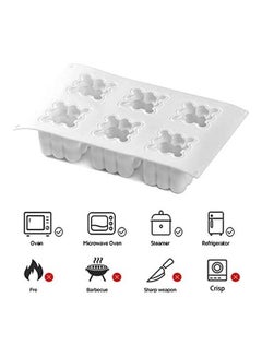 XiuWoo Cube Silicone Mold for Baking Chocolate Cake White 11.61 x 6.77 x 2.36inch  - Image 3