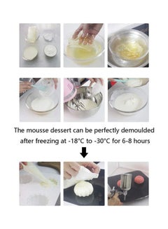 XiuWoo Cube Silicone Mold for Baking Chocolate Cake White 11.61 x 6.77 x 2.36inch  - Image 5