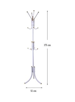 Falpro Free-Standing Metal Coat Rack White 72x20x8.5cm  - Image 2