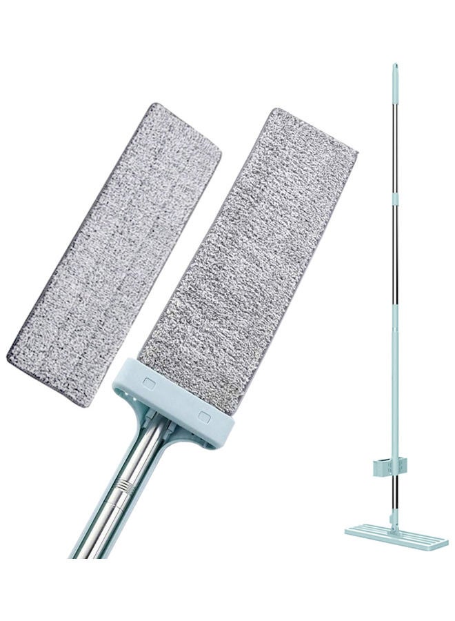 AIWANTO - 360Â° Rotating Head Flat Mop With 2 Reusable Microfiber Mop Pads Multicolour - Image 1