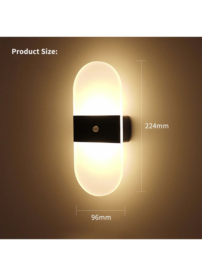 Generic - Sensitive PIR Motion Sensor Human Detector Wall Light White - Image 1