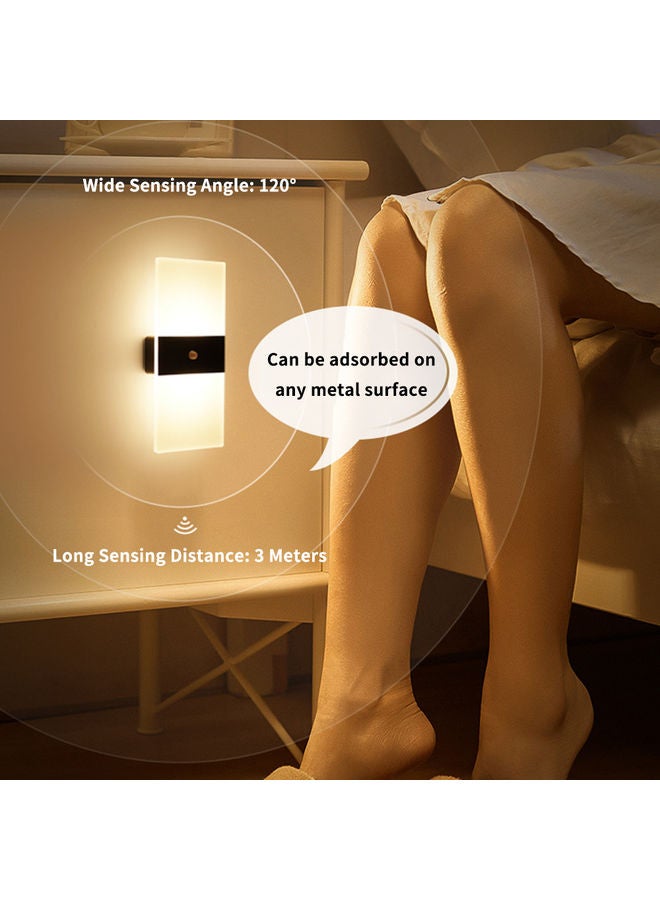 Generic - Sensitive PIR Motion Sensor Human Detector Wall Light White - Image 1