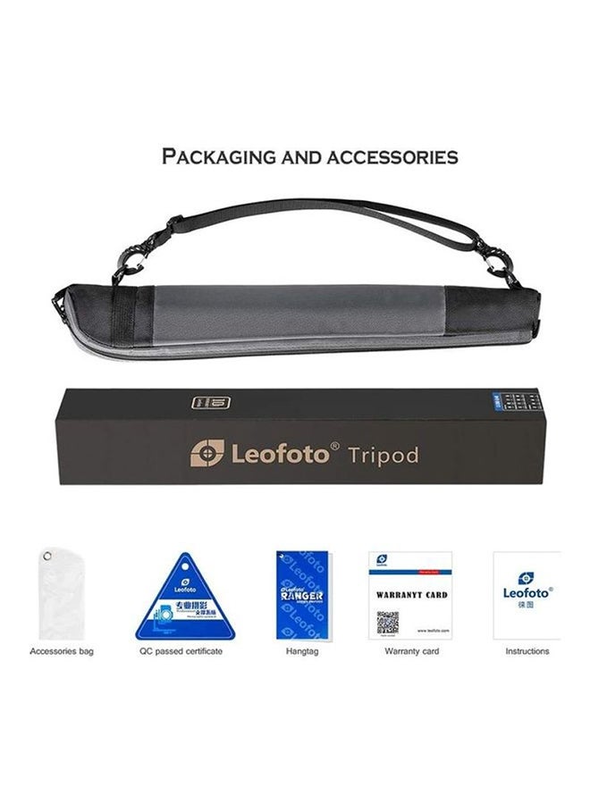 Leofoto 4 Section Carbon Fiber Cf Travel Monopod Black  - Image 4