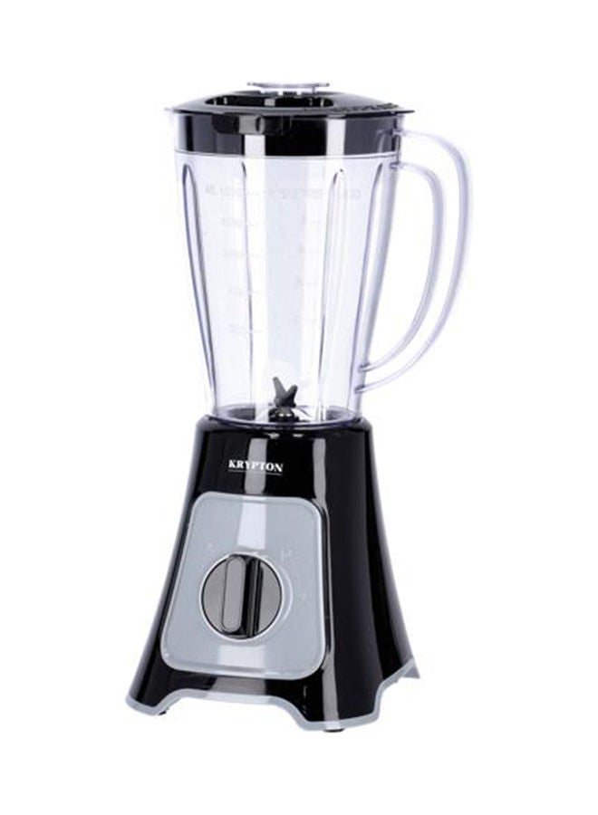 KRYPTON - 2 In 1 Blender With 1.5 L Jar, Stainless Steel Blade, 2 Speed With Pulse Function, Powerful Copper Motor 1.5 L 400 W KNB6125 Black - Image 1