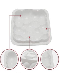 XiuWoo 3D Clouds Cake Silicone Baking Mould White 20.5 x 20.5 x 4.5cm  - Image 4