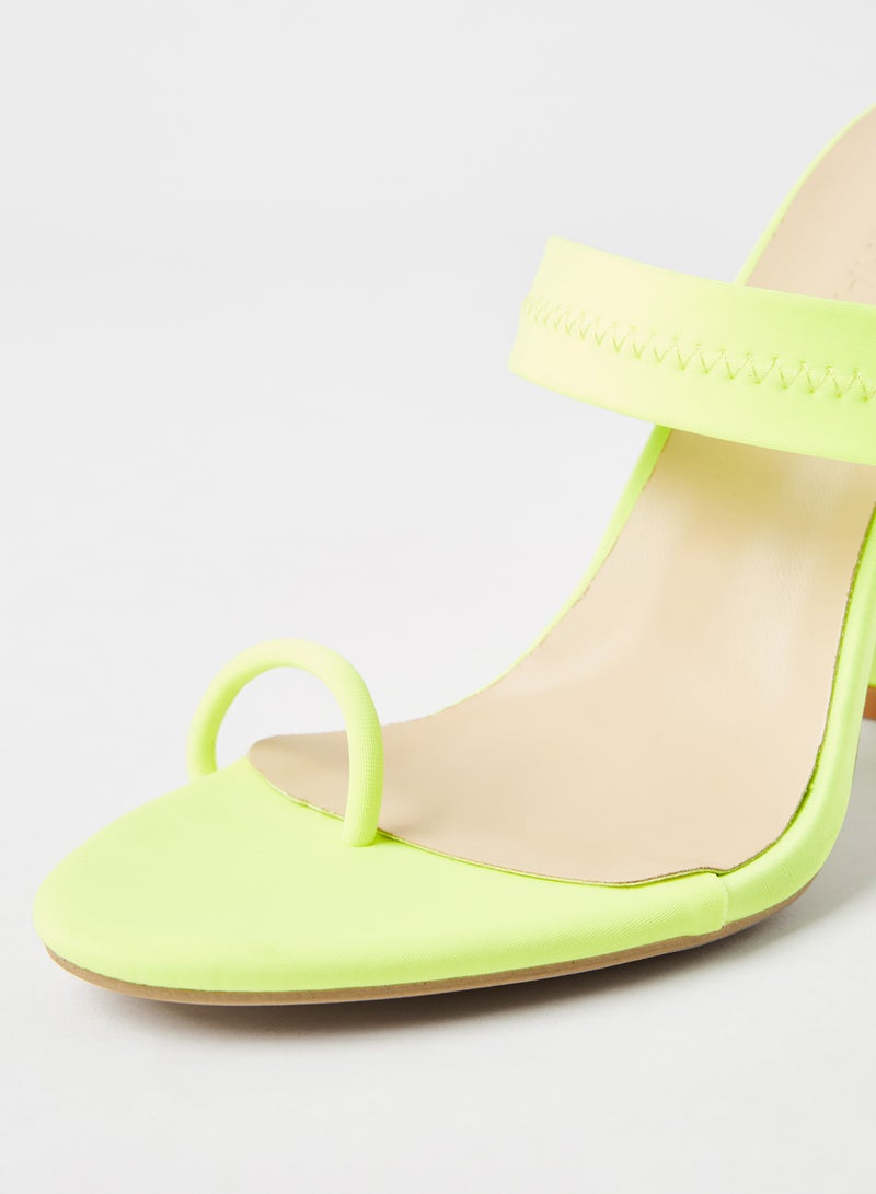 LABEL RAIL - Block Heel Sandals Green - Image 1