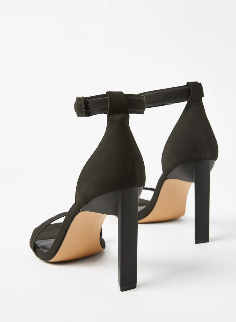 CALL IT SPRING Rosaliaa Vegan Leather Sandals Black