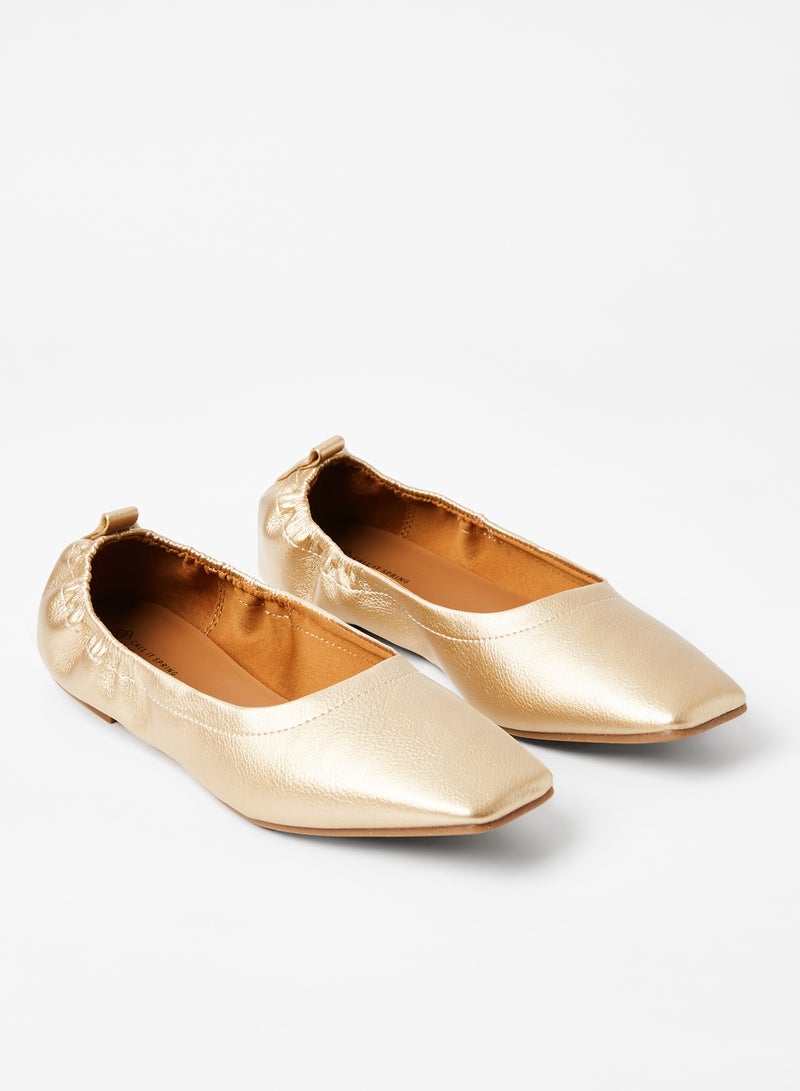 CALL IT SPRING - Chenelle Vegan Leather Ballerinas Gold - Image 1