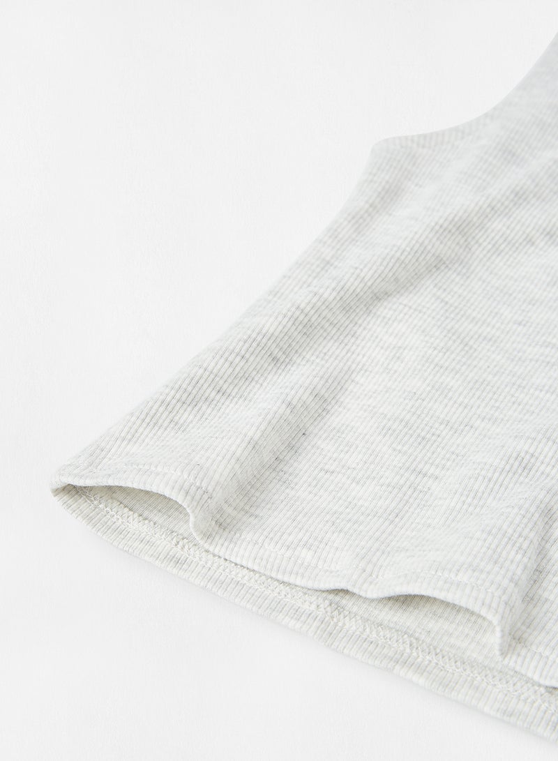 MANGO - Kids Basic Tank Top Grey - Image 1