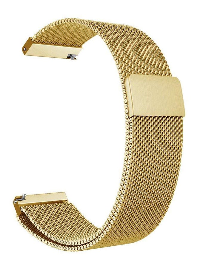 Generic - Gear S3 Frontier - Classic Watch Band, 22Mm Milanese Loop Adjustable Stainless Steel Replacement Strap Bands Gold - Image 1