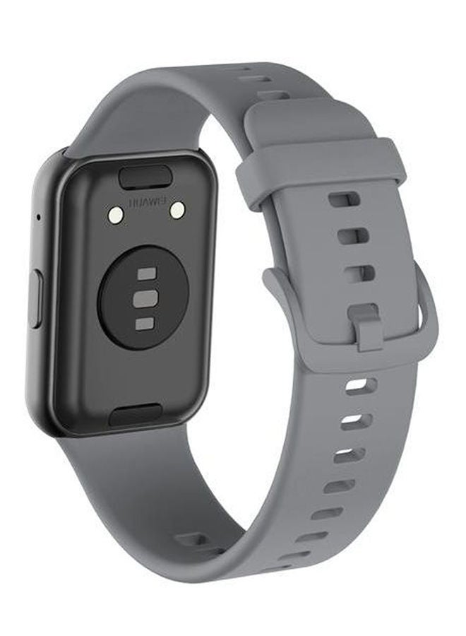 Silicone Huawei Watch Fit Replacement Band Grey - Image 3