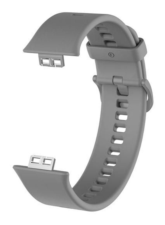 Silicone Huawei Watch Fit Replacement Band Grey - Image 4