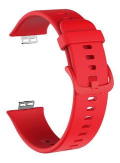 Generic Watch Fit 1 Replacement Band Silicone Smartwatch Strap(Only Compatible With Watch Fit 1) Red  - Image 1