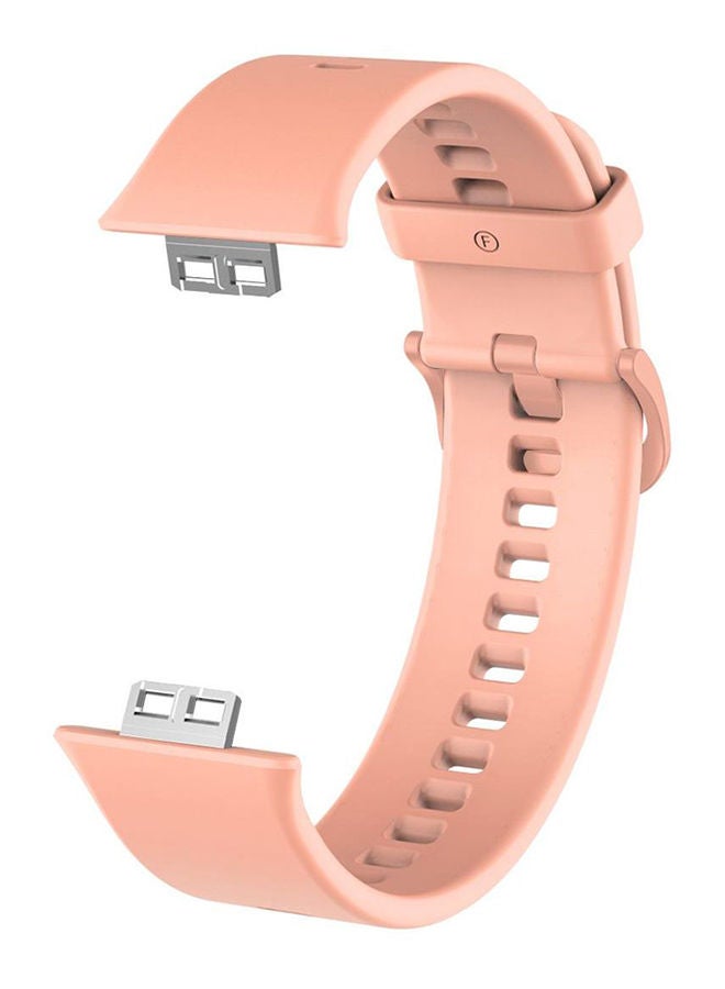 Generic Watch Fit 1 Replacement Band Silicone Smartwatch Strap(Only Compatible With Watch Fit 1) Pink  - Image 4