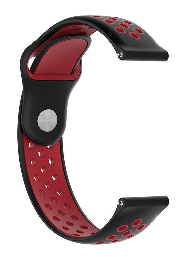 Replacement Belt Compatible For Gear S3 Frontier  Classic Watch Band , Soft Breathable Silicone Strap Replacement Watch Bands Compatible For Samsung Gear S3 And Galaxy Watch Black  - Image 3