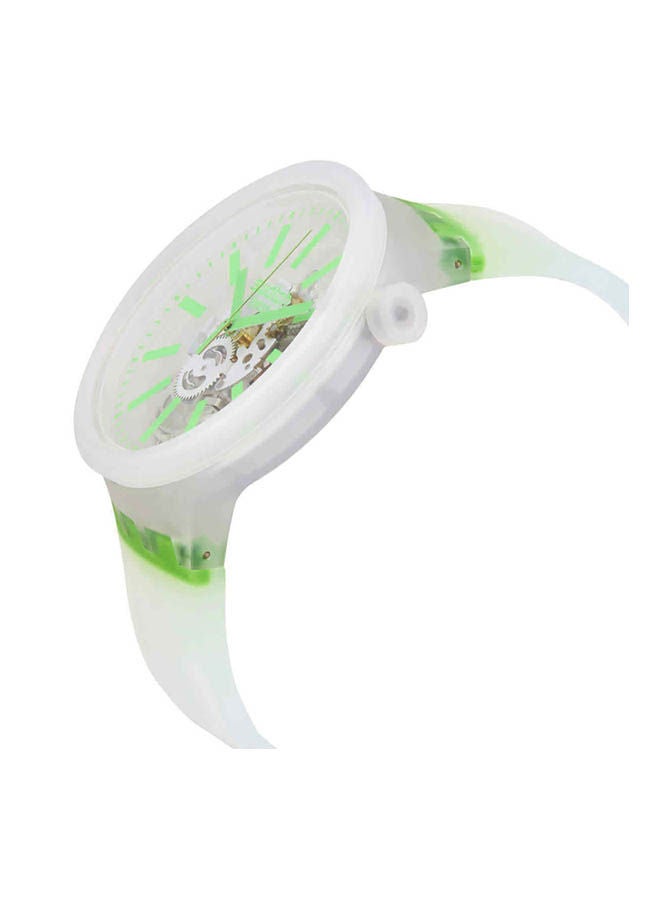 سواتش ساعة يد بعقارب وسوار من المطاط طراز SO27E104 للنساء - Image 2