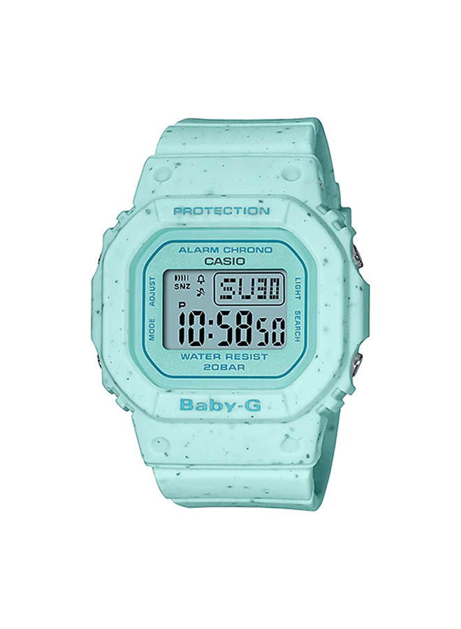 كاسيو ساعة رقمية بسوار مطاطي طراز ‎BGD-560CR-2DR للنساء