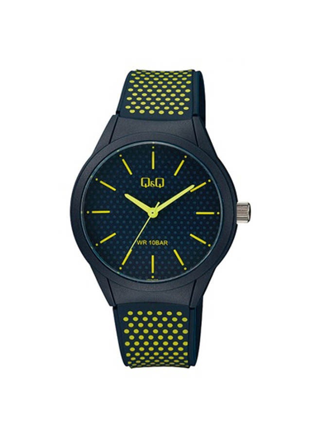 كيو آند كيو ساعة يد بعقارب وسوار مصنوع من الراتنج طراز VR28J035Y للرجال - Image 1