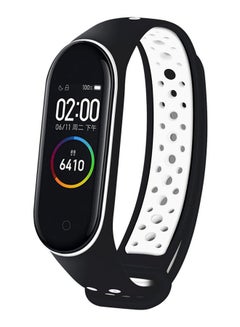 Generic Sport Silicone Bracelet Strap Band For Xiaomi Mi Band 3 / 4 Breathable Strap Replacement M3 M4 Plus Bracelet White  - Image 1