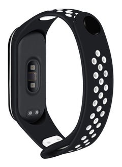 Generic Sport Silicone Bracelet Strap Band For Xiaomi Mi Band 3 / 4 Breathable Strap Replacement M3 M4 Plus Bracelet White  - Image 2