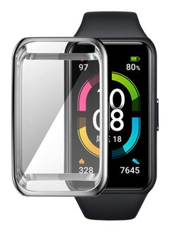 Generic Honor Band 6 Watch Case Soft Tpu Protective Cover For Huawei Watch Case Frame Bumper Shell Silver  - Image 3