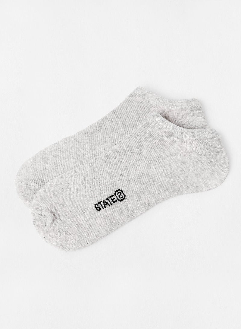 Basic Ankle Socks (Pack Of 2) Grey