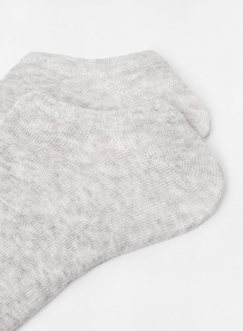 Basic Ankle Socks (Pack Of 2) Grey