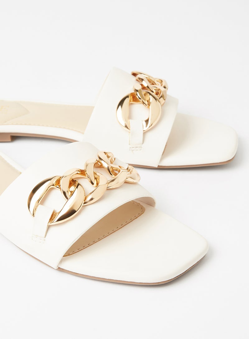 Mode By Red Tape Casual Flat Slides White - Image 4
