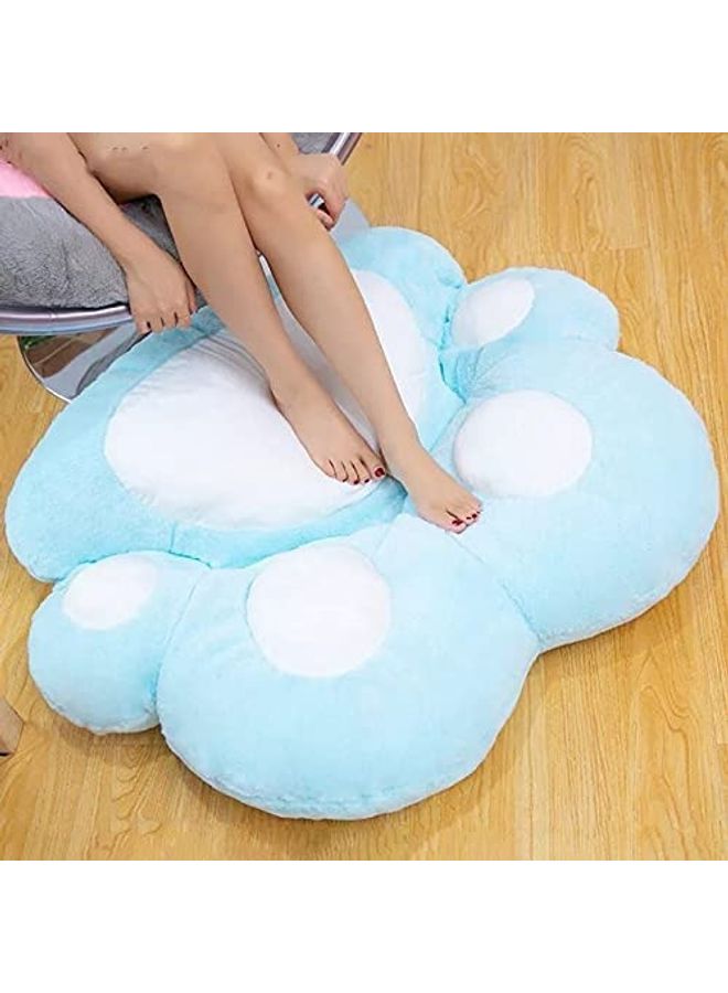 Baby love Multiuse Plush Cat Paw Design Chair Cushion Blue/White 80x70cm  - Image 5
