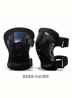 Jaspo Junior Roller Cruiser Skates Set Combo for 6-14 years with Helmet, Knee Guard, Elbow Guard, Wrist Guard & Skates (Black) 10.23x10.23x7.4cm  - Image 4
