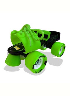 Jaspo Adjustable Roller Skates Gripper with Vinyl Toe Stopper for Good Control and Adjustable Speed, Age Group 6 to 14 years (Green) 27x27x14cm  - Image 4