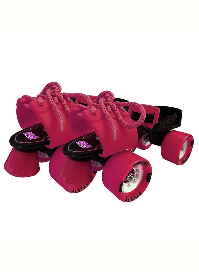 Jaspo Adjustable Roller Skates Gripper with Vinyl Toe Stopper for Good Control and Adjustable Speed, Age Group 6 to 14 years  (Pink) 27x27x14cm - Image 1