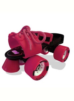 Jaspo Adjustable Roller Skates Gripper with Vinyl Toe Stopper for Good Control and Adjustable Speed, Age Group 6 to 14 years  (Pink) 27x27x14cm  - Image 3