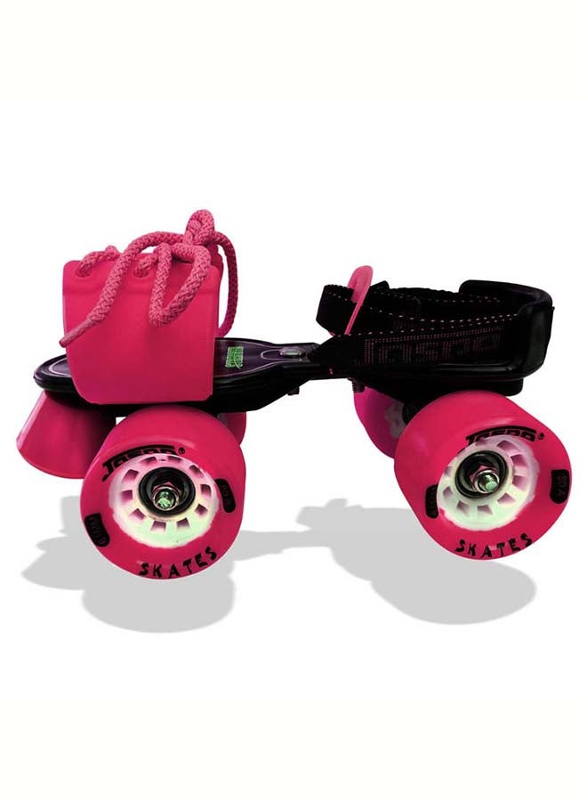 Jaspo Adjustable Roller Skates Gripper with Vinyl Toe Stopper for Good Control and Adjustable Speed, Age Group 6 to 14 years  (Pink) 27x27x14cm - Image 4