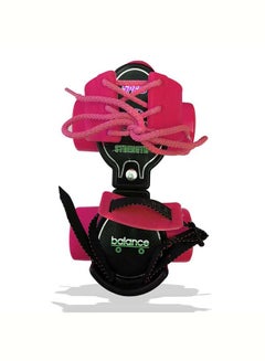 Jaspo Adjustable Roller Skates Gripper with Vinyl Toe Stopper for Good Control and Adjustable Speed, Age Group 6 to 14 years  (Pink) 27x27x14cm  - Image 5