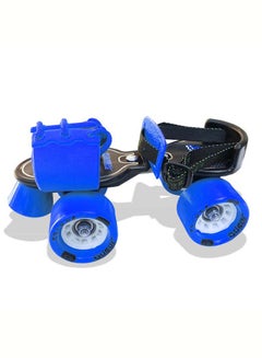 Jaspo Adjustable Roller Skates Gripper with Vinyl Toe Stopper for Good Control and Adjustable Speed, Age Group 6 to 14 years (Blue) 27x27x14cm  - Image 3