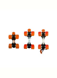 Jaspo Adjustable Roller Skates Gripper with Vinyl Toe Stopper for Good Control and Adjustable Speed, Age Group 6 to 14 years (Orange) 27x27x14cm  - Image 2