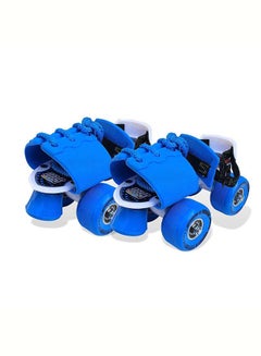 Jaspo Roller Skates for Kids Gripper Age Group 6 to 14 years with Vinyl Toe Stopper for Good Control and Adjustable Speed (Blue) 10.62x10.23x4.3cm  - Image 1