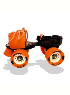 Jaspo Adjustable Roller Skates Gripper with Vinyl Toe Stopper for Good Control and Adjustable Speed, Age Group 6 to 14 years (Orange) 27x27x14cm  - Image 5